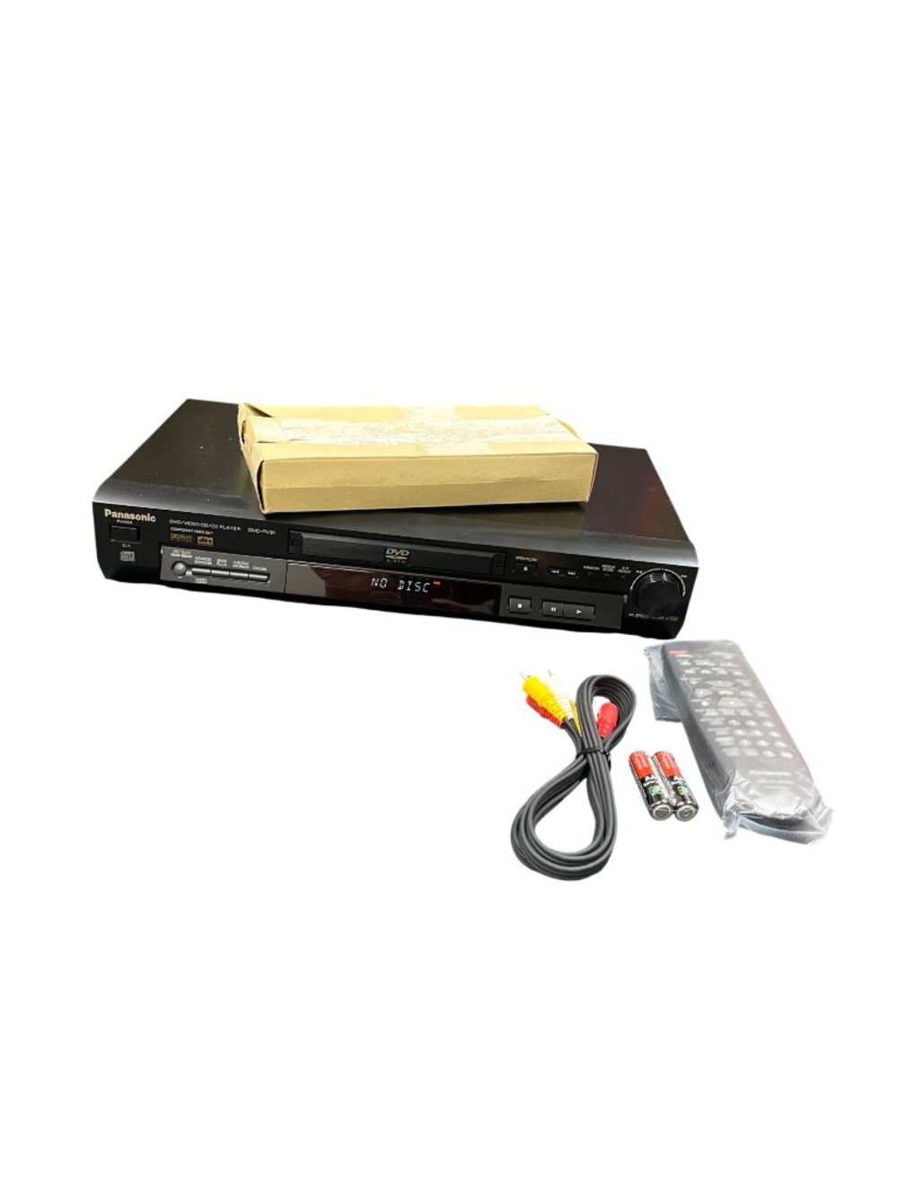 Panasonic DVDRV31 black vintage dvd video player KS1IA052687 working SKU 10-910